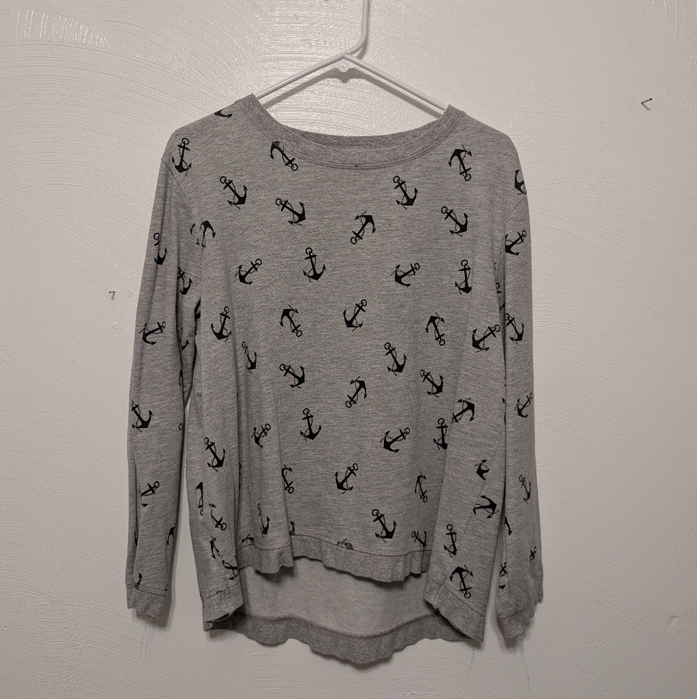 Black & Gray Anchor Sweatshirt